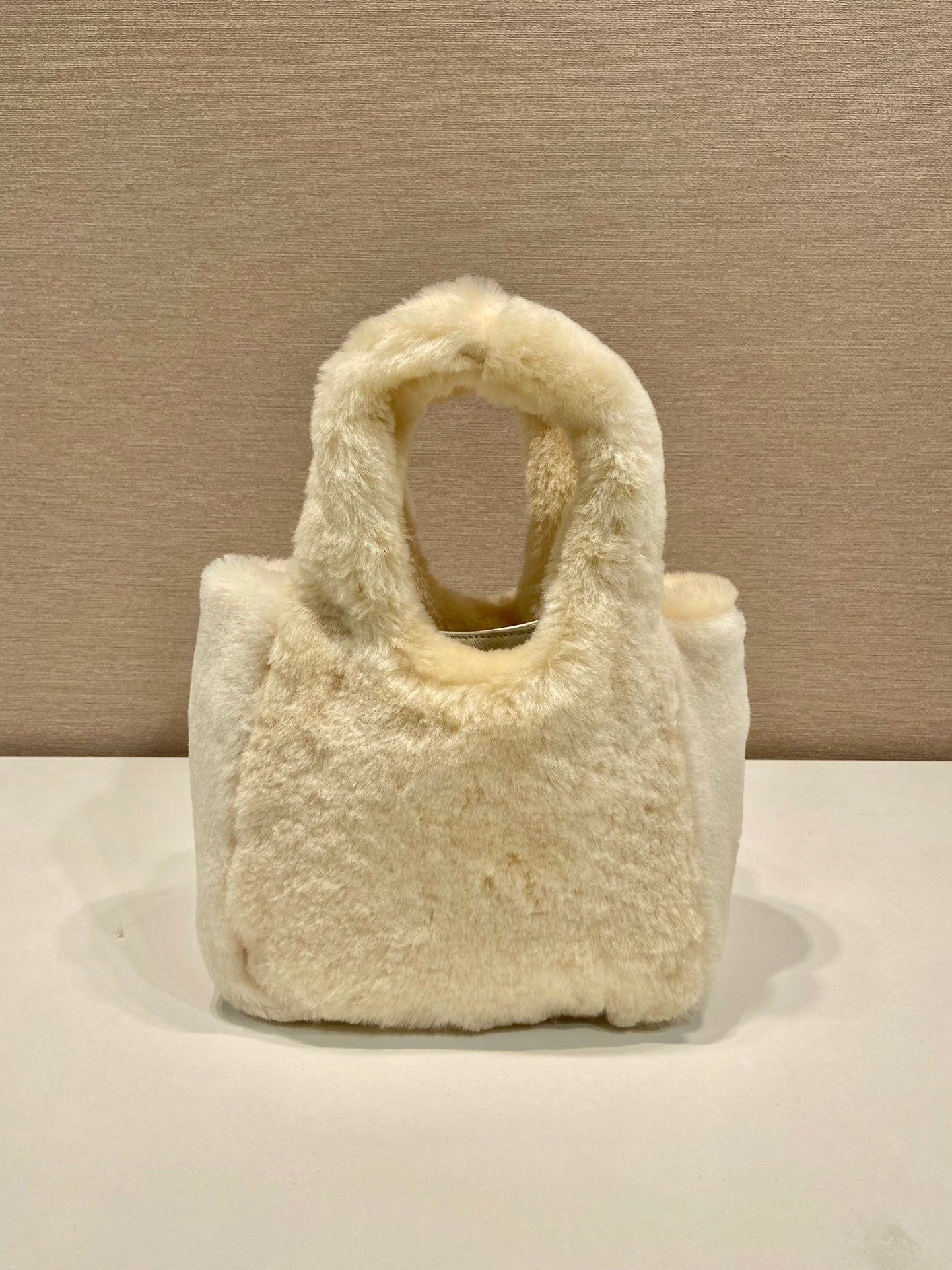 Prada shearling mini handbag