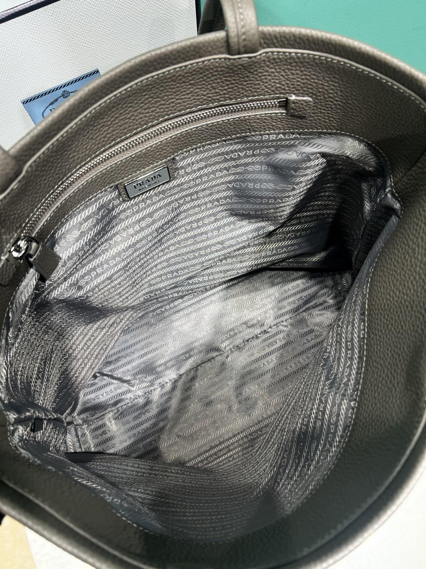 Prada leather tote