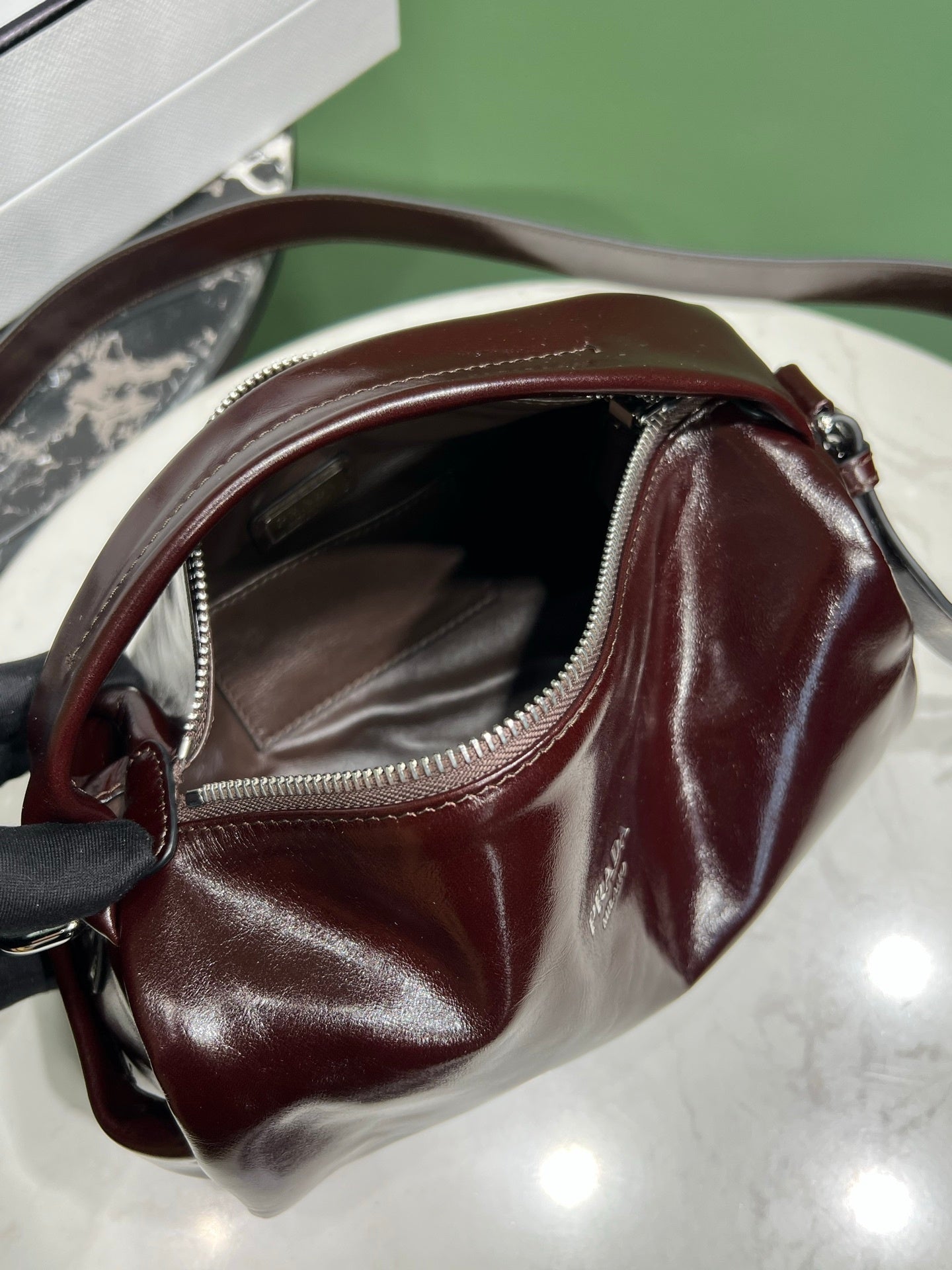 Prada leather shoulder bag