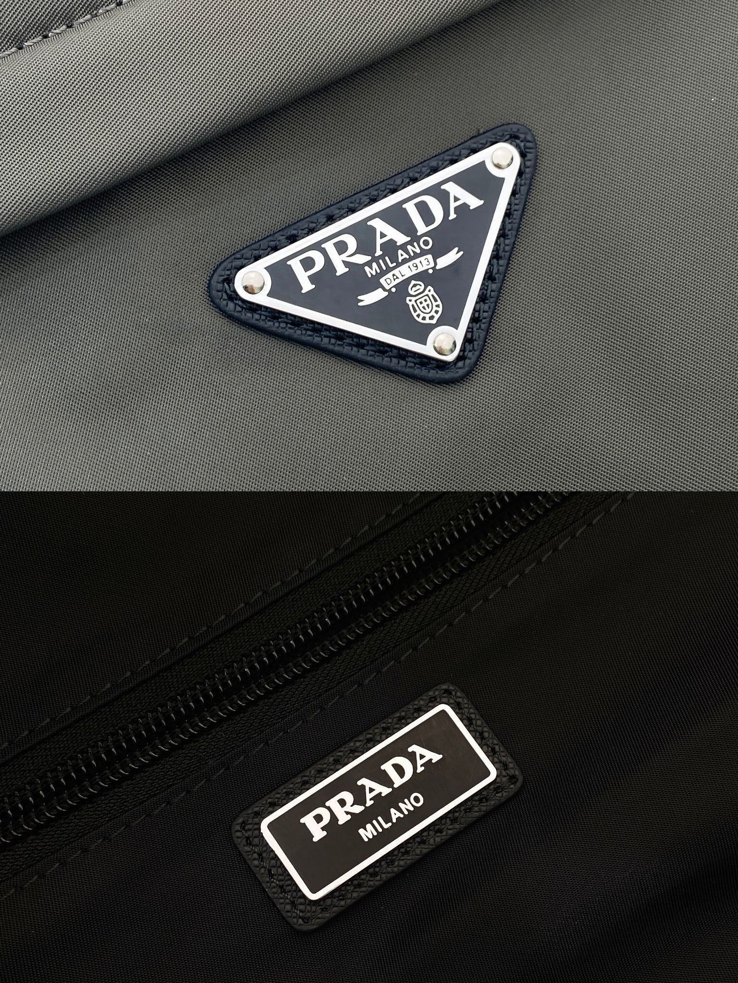 Prada Re-Nylon and Saffiano leather backpack
