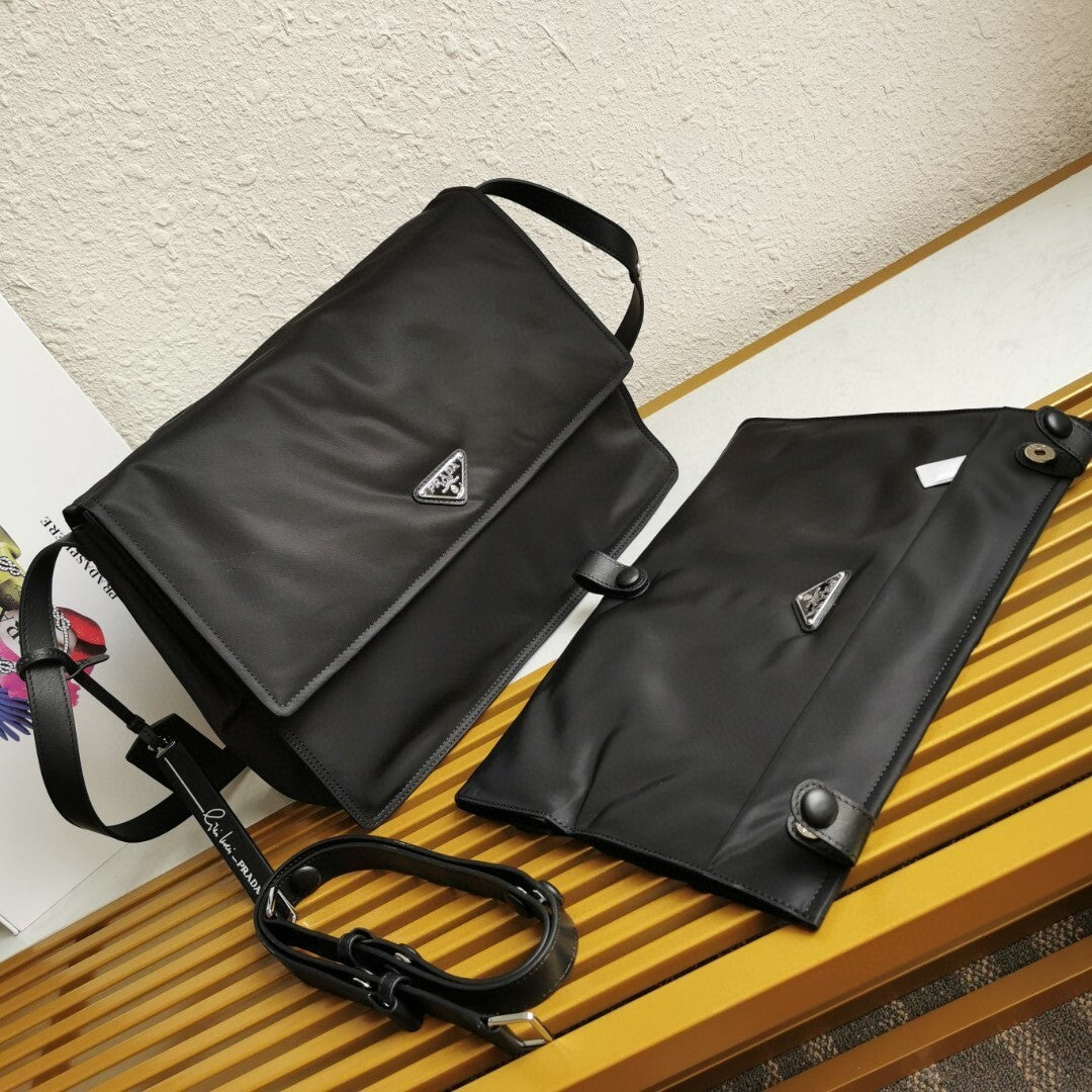 Prada Traveller large padded Re-Nylon shoulder bag
