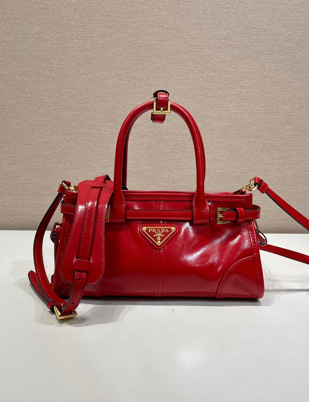 Prada Bonnie leather mini handbag