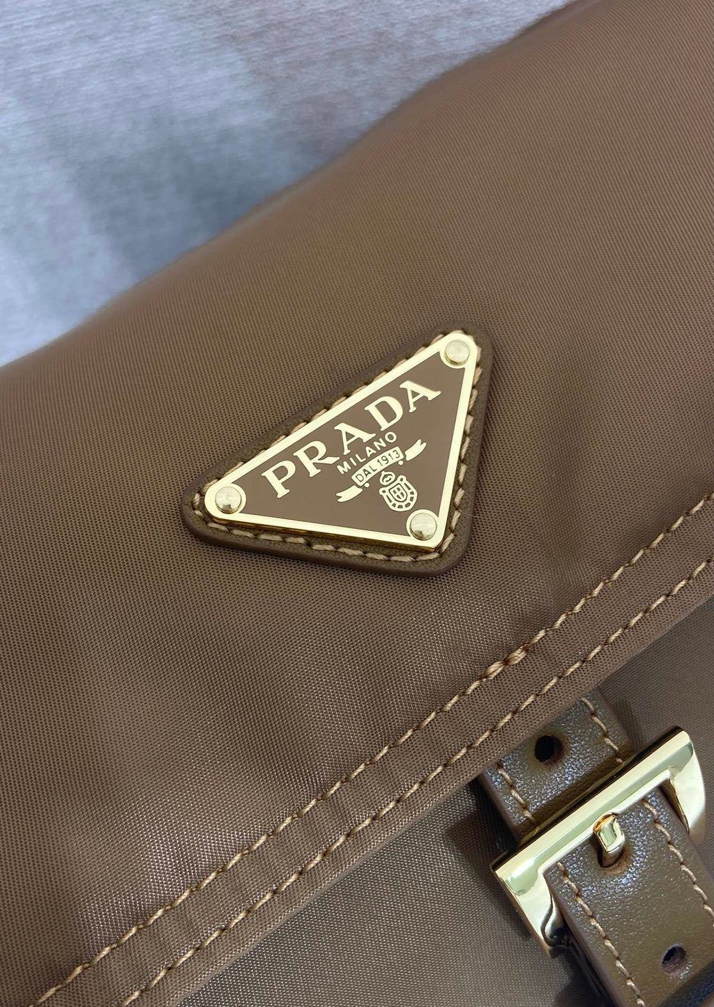 Prada Explore large Re-Nylon shoulder bag with flap