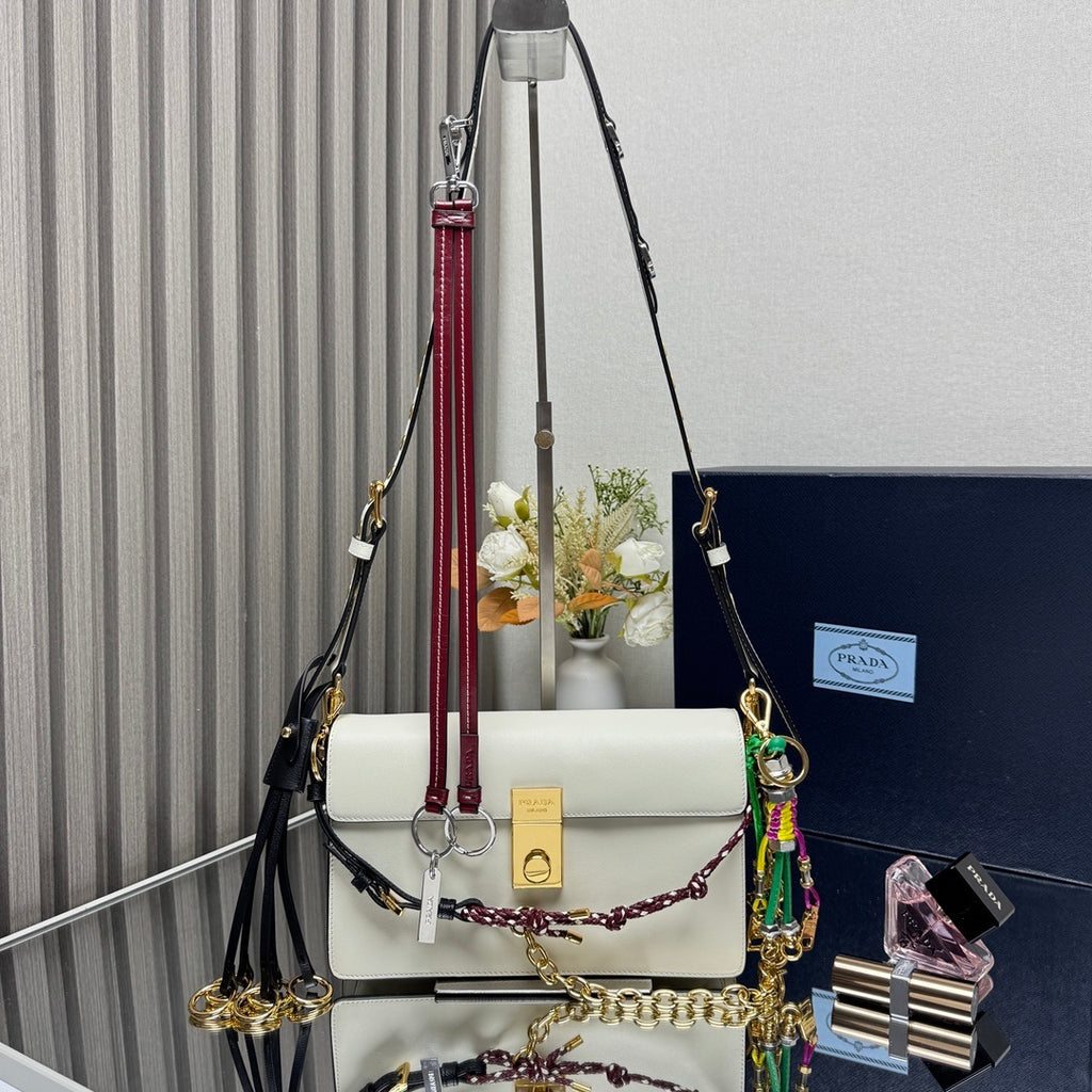 Prada Soft Sound small leather shoulder bag with charms