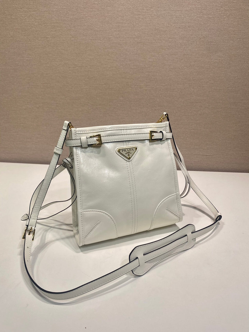 Prada Bonnie leather mini shoulder bag