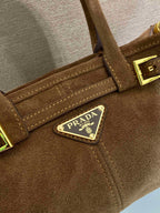 Prada Bonnie suede mini handbag