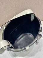 Prada Buckle leather bucket bag with belt