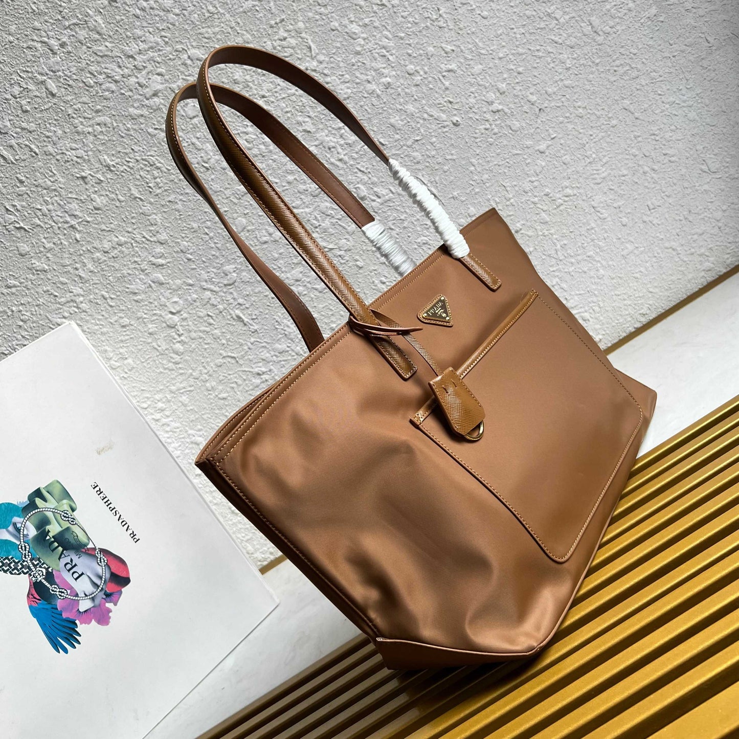 Prada Re-Edition 1978 medium Re-Nylon and Saffiano leather tote bag