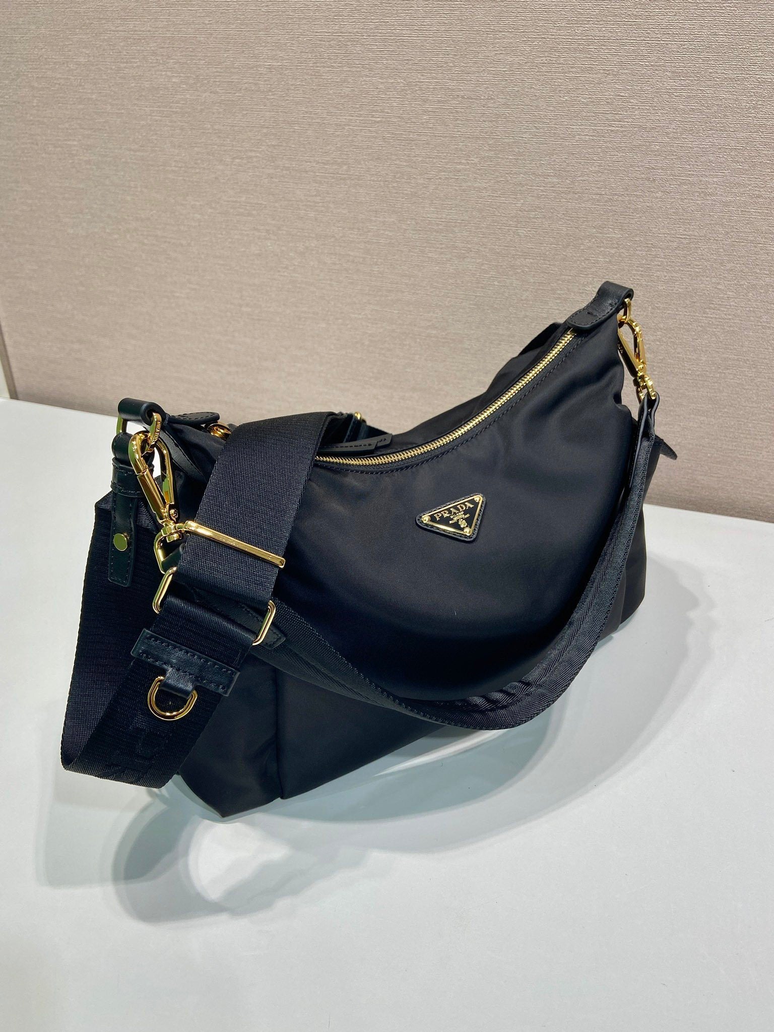 Prada Explore large Re-Nylon and leather bag