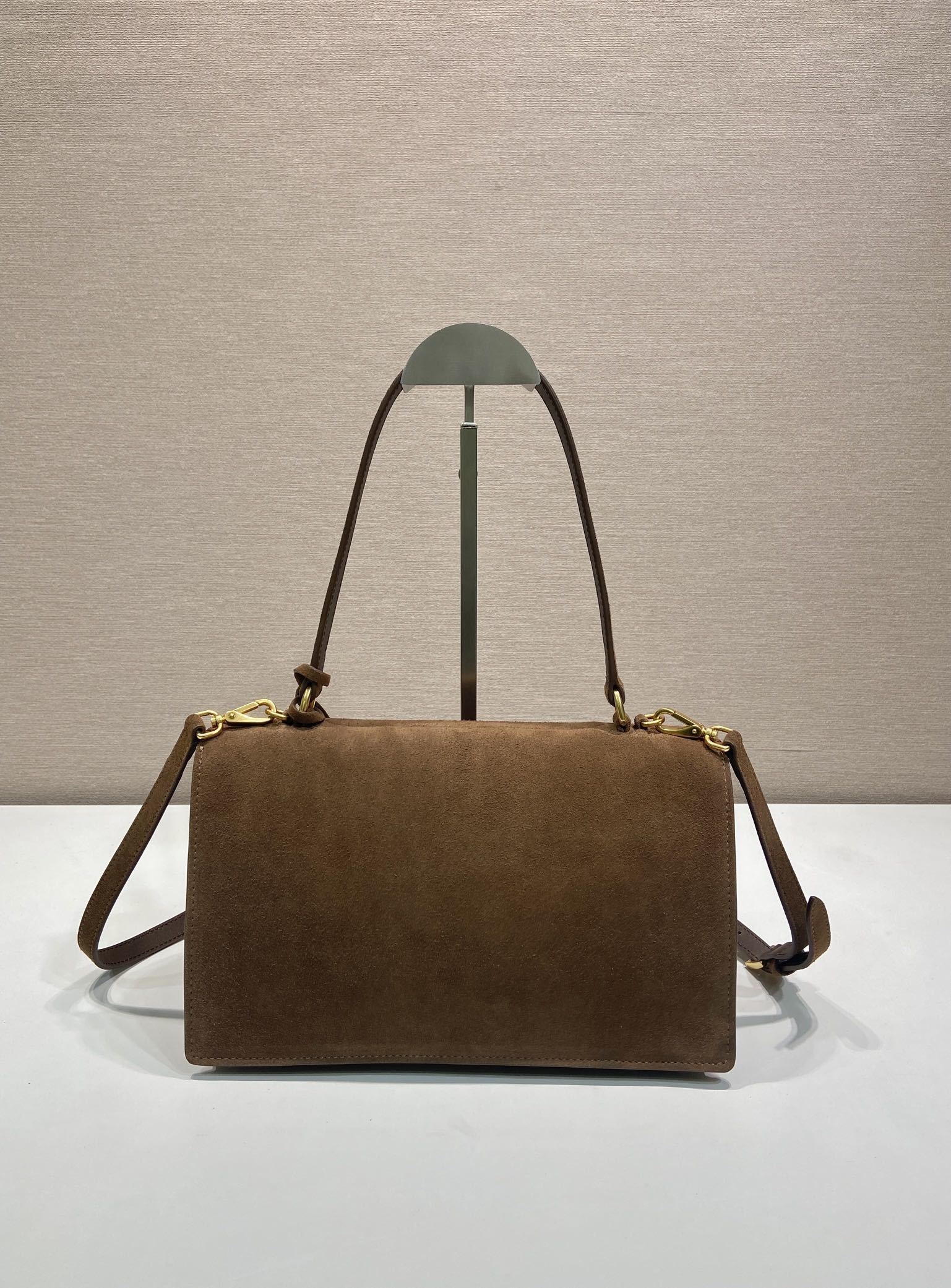 Prada Soft Sound medium suede shoulder bag