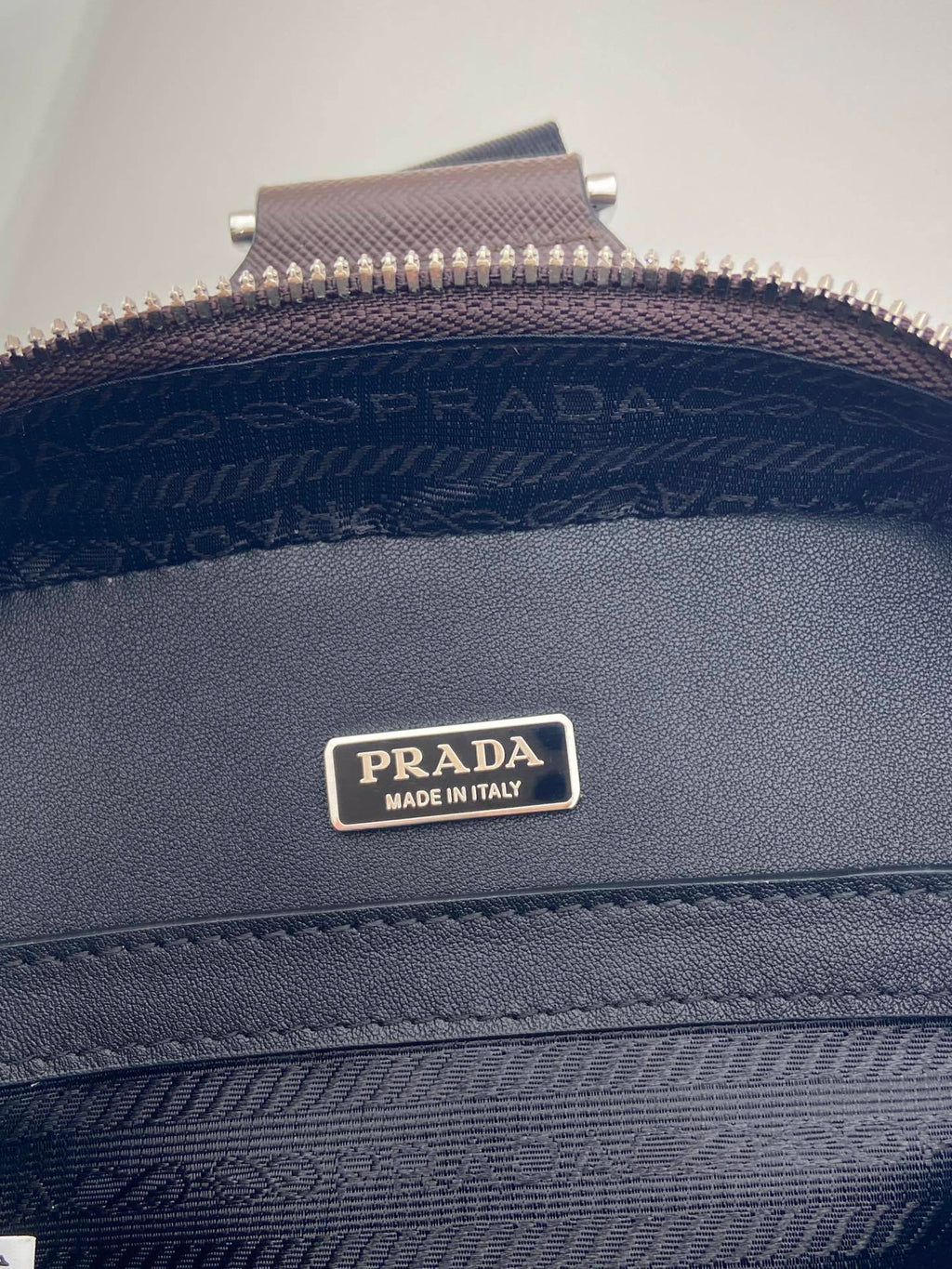 Prada Brique Saffiano leather bag