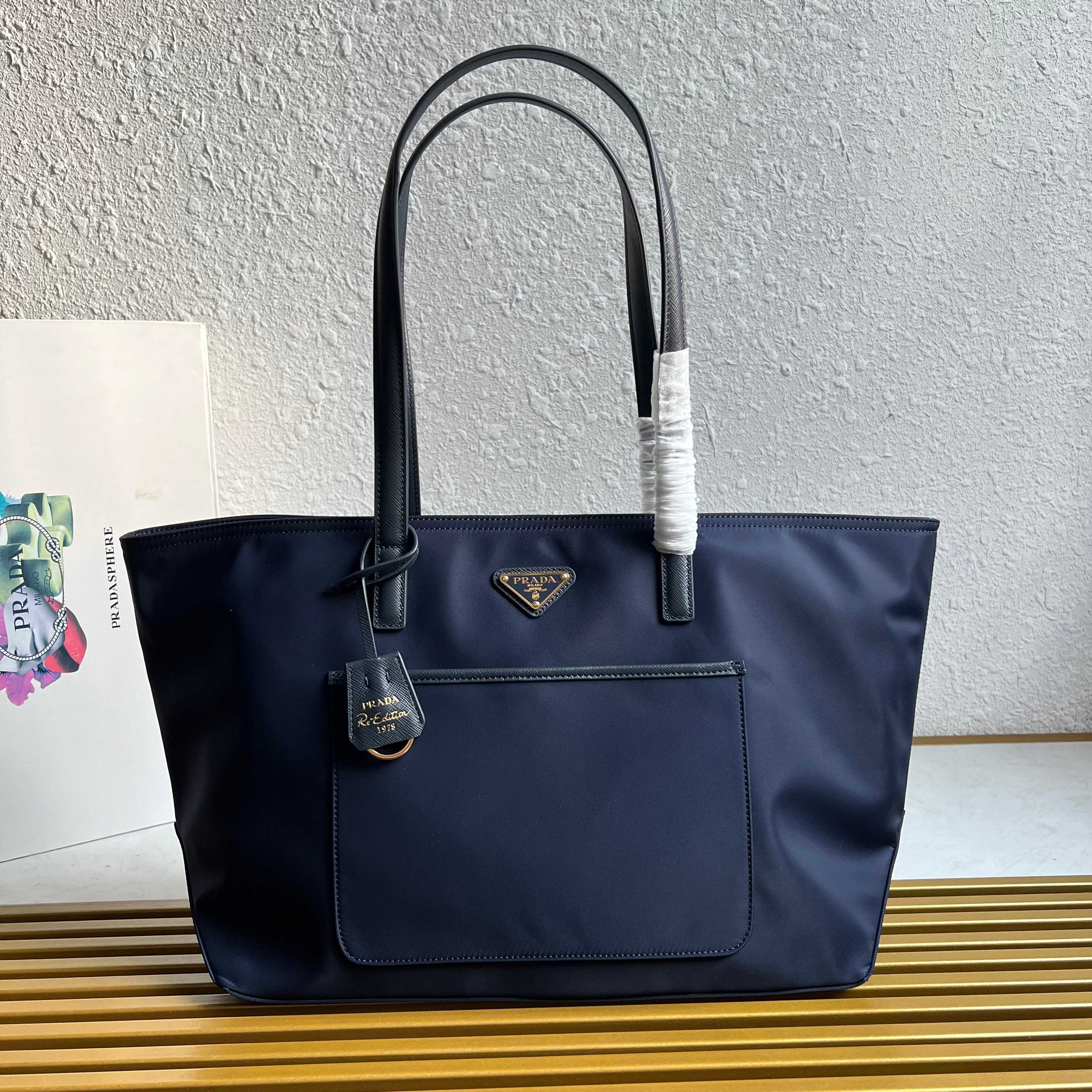 Prada Re-Edition 1978 medium Re-Nylon and Saffiano leather tote bag