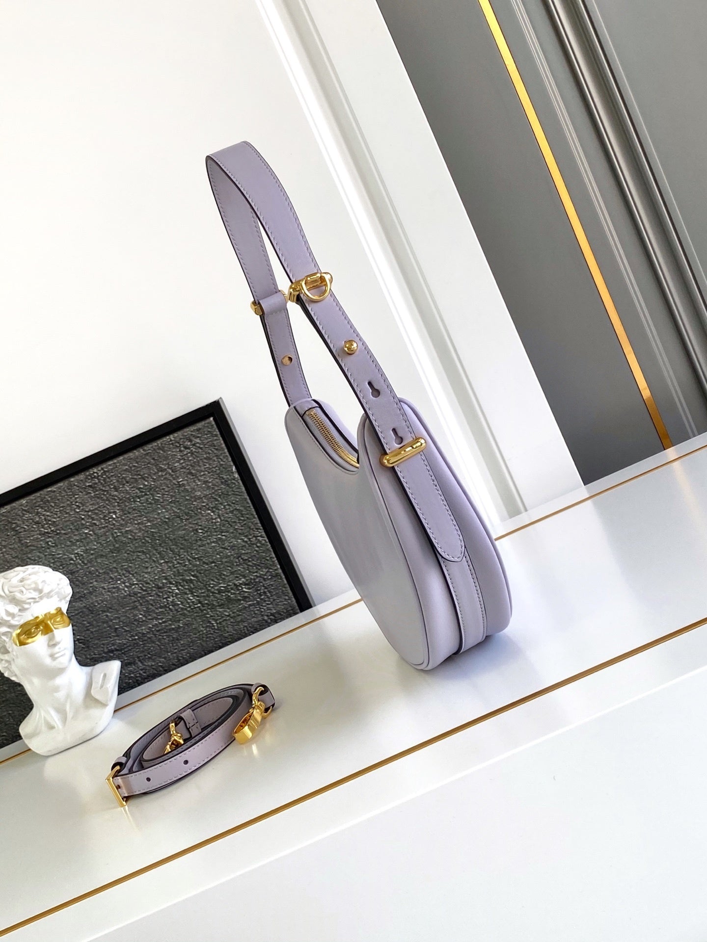 Prada Arqué small leather shoulder bag
