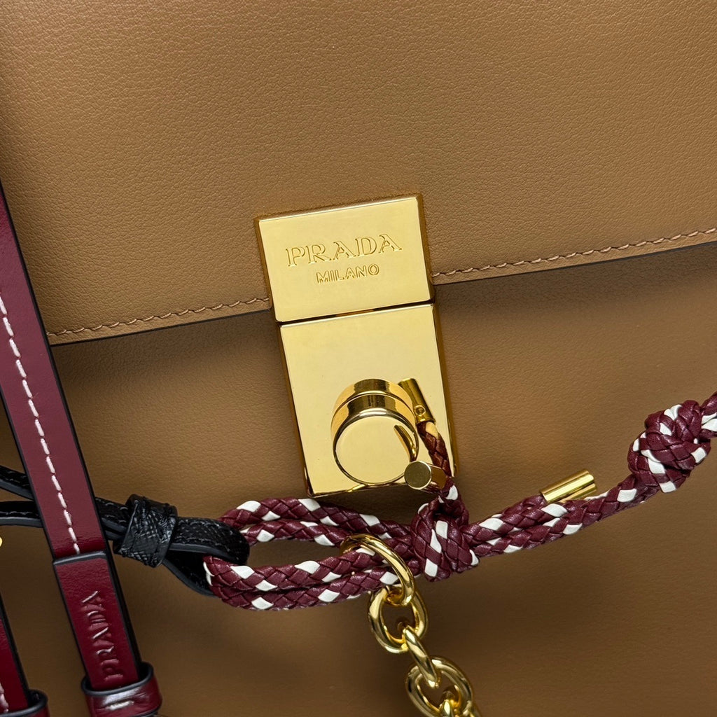 Prada Soft Sound large leather shoulder bag with charms