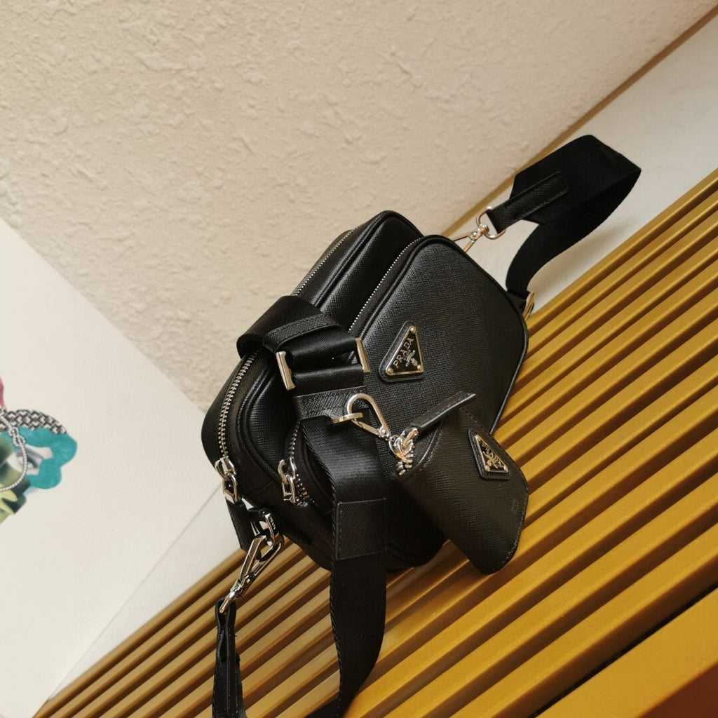 Prada saffiano leather shoulder bag