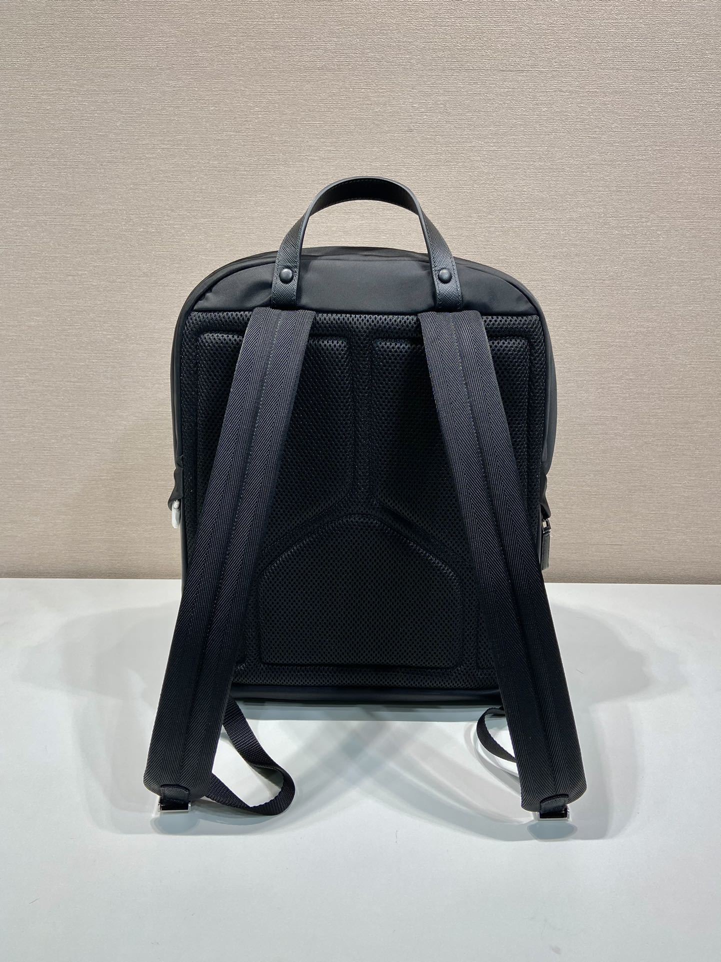 Prada Re-Nylon and Saffiano leather backpack