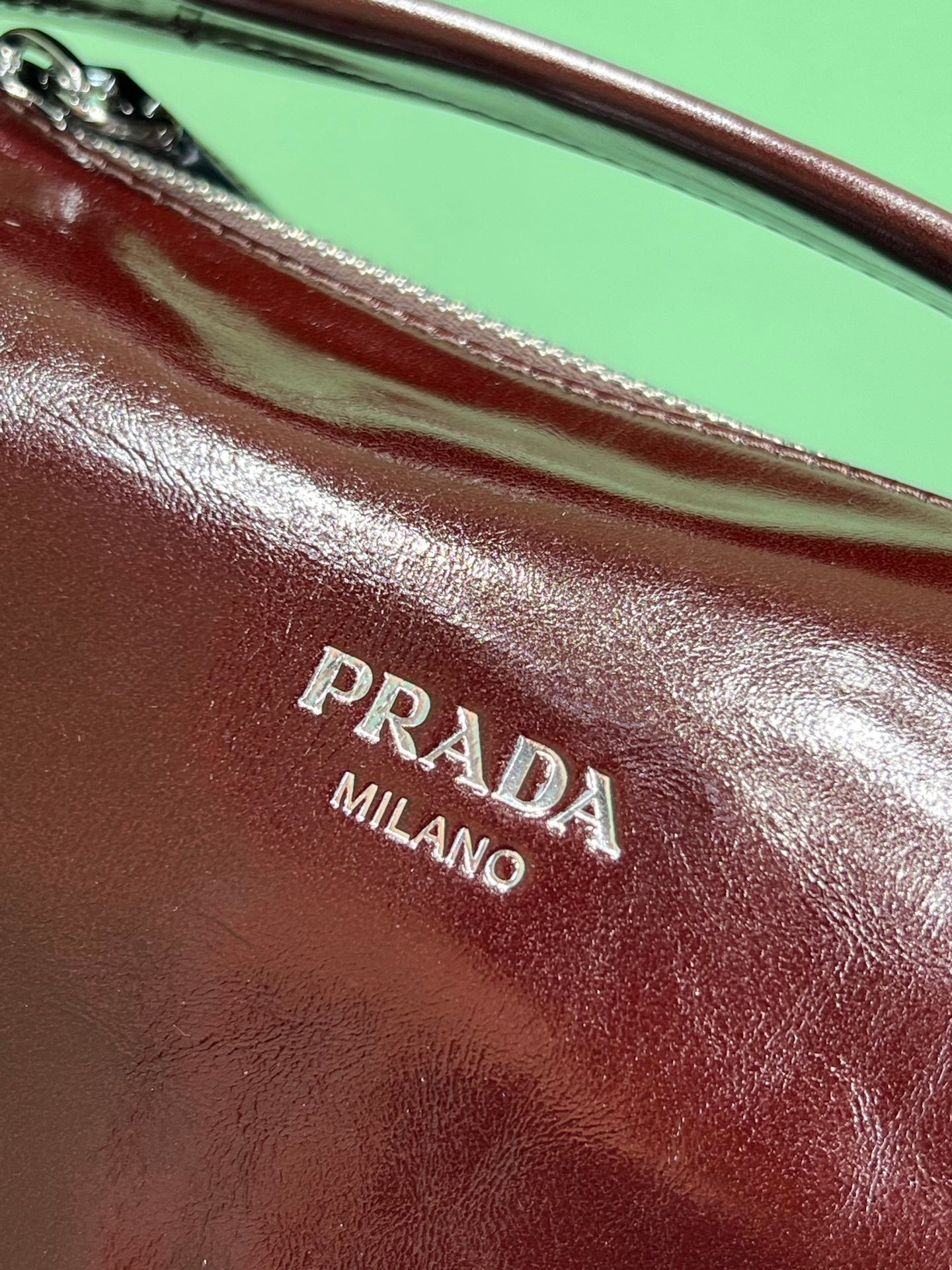 Prada leather shoulder bag