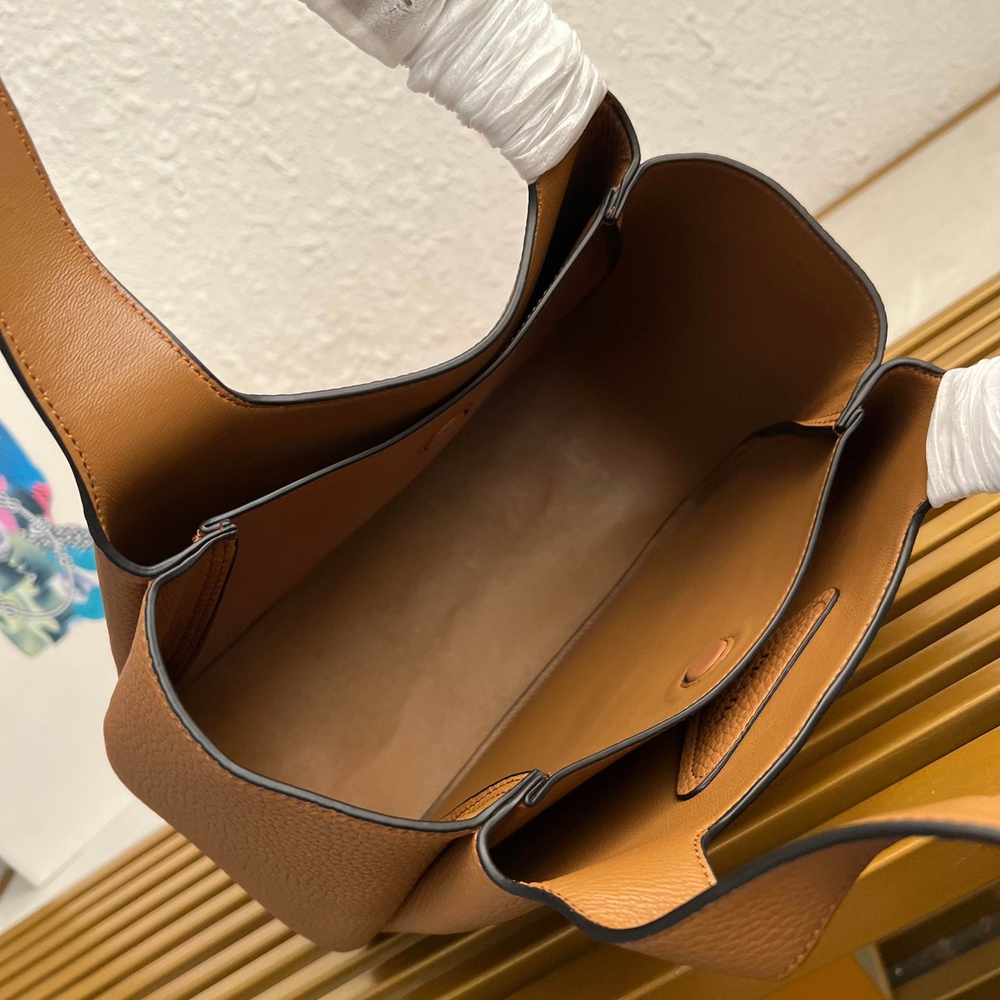 Prada small leather tote bag