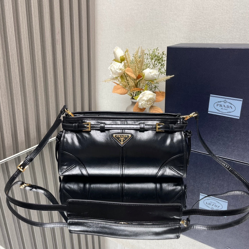Prada Bonnie small leather shoulder bag