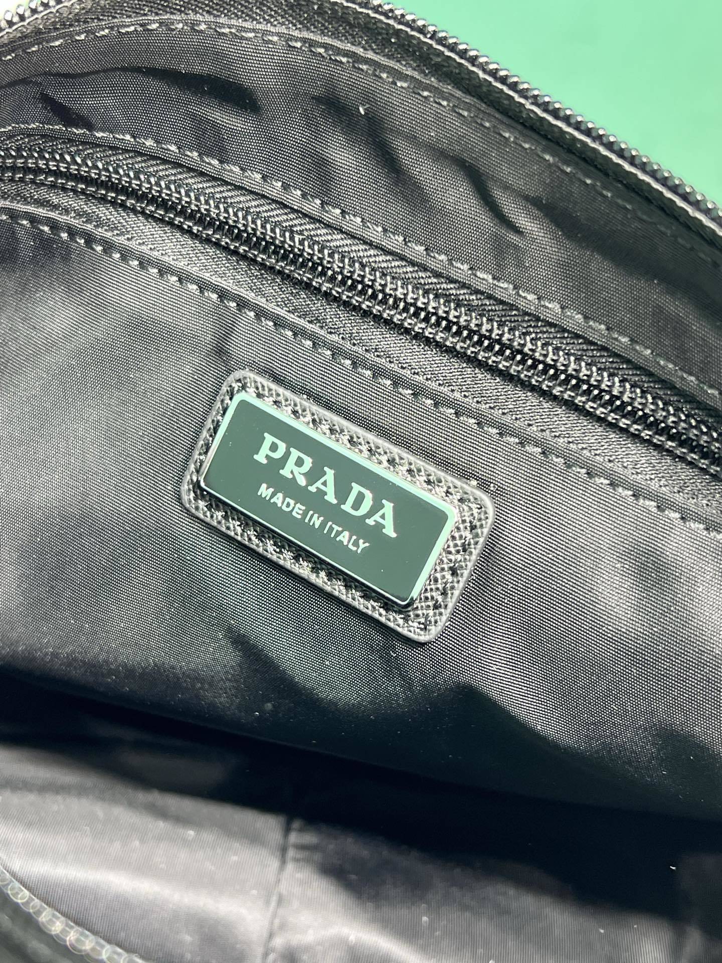 Prada large Re-Nylon and Saffiano leather shoulder bag