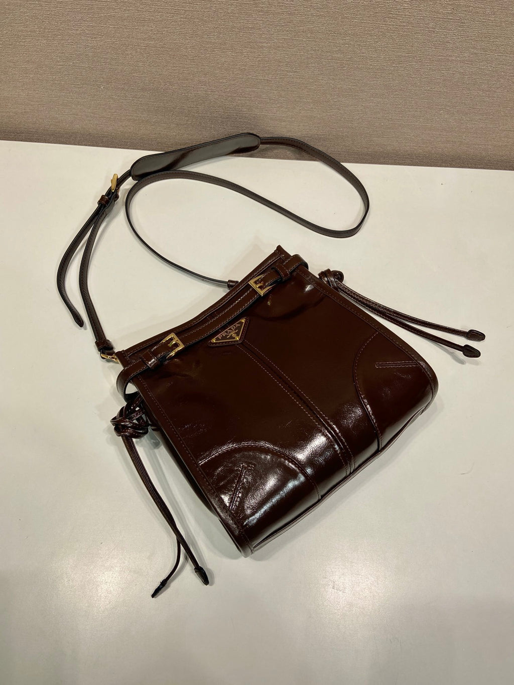 Prada Bonnie leather mini shoulder bag