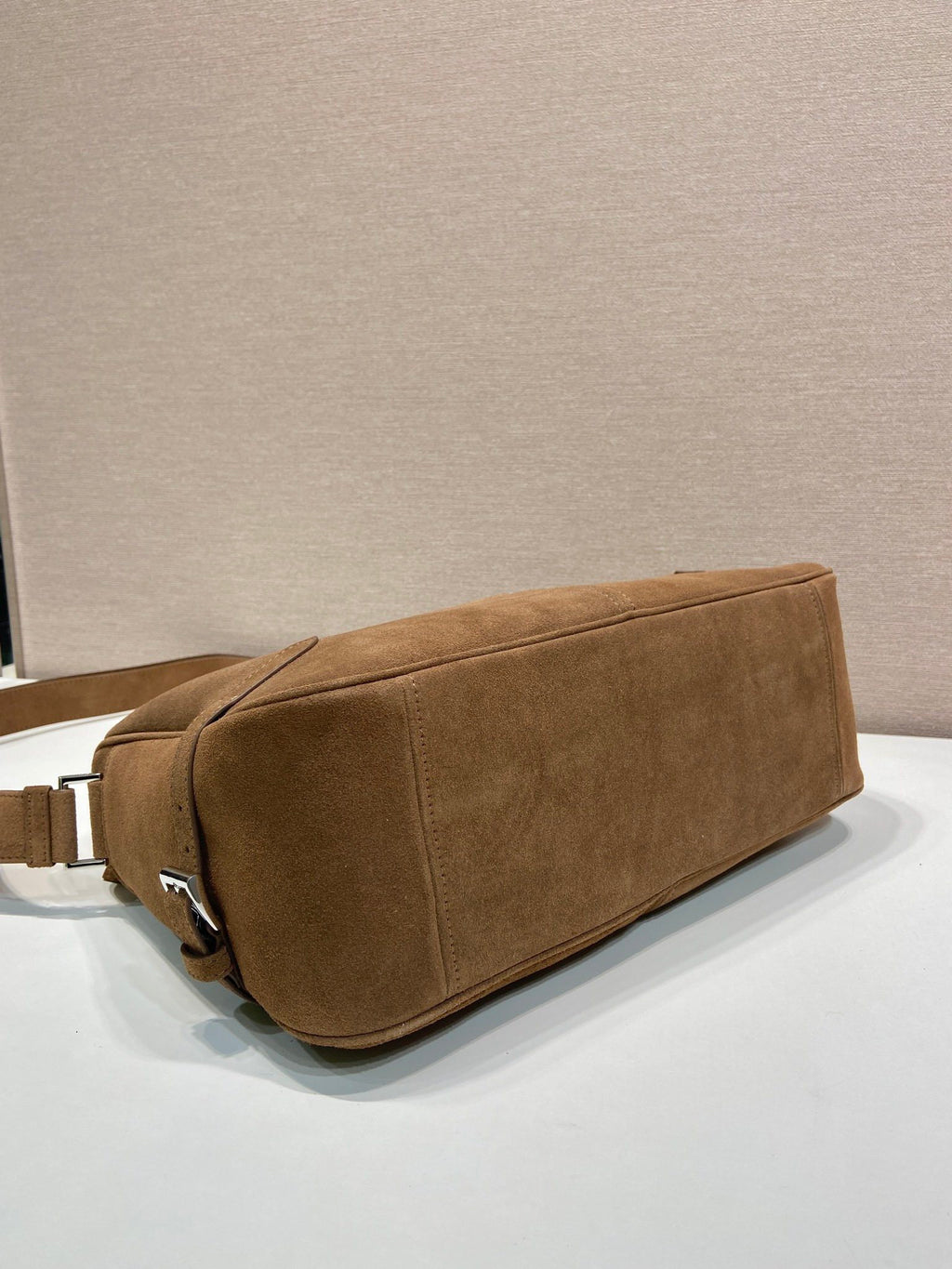 Prada suede shoulder bag