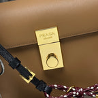 Prada Soft Sound small leather shoulder bag with charms