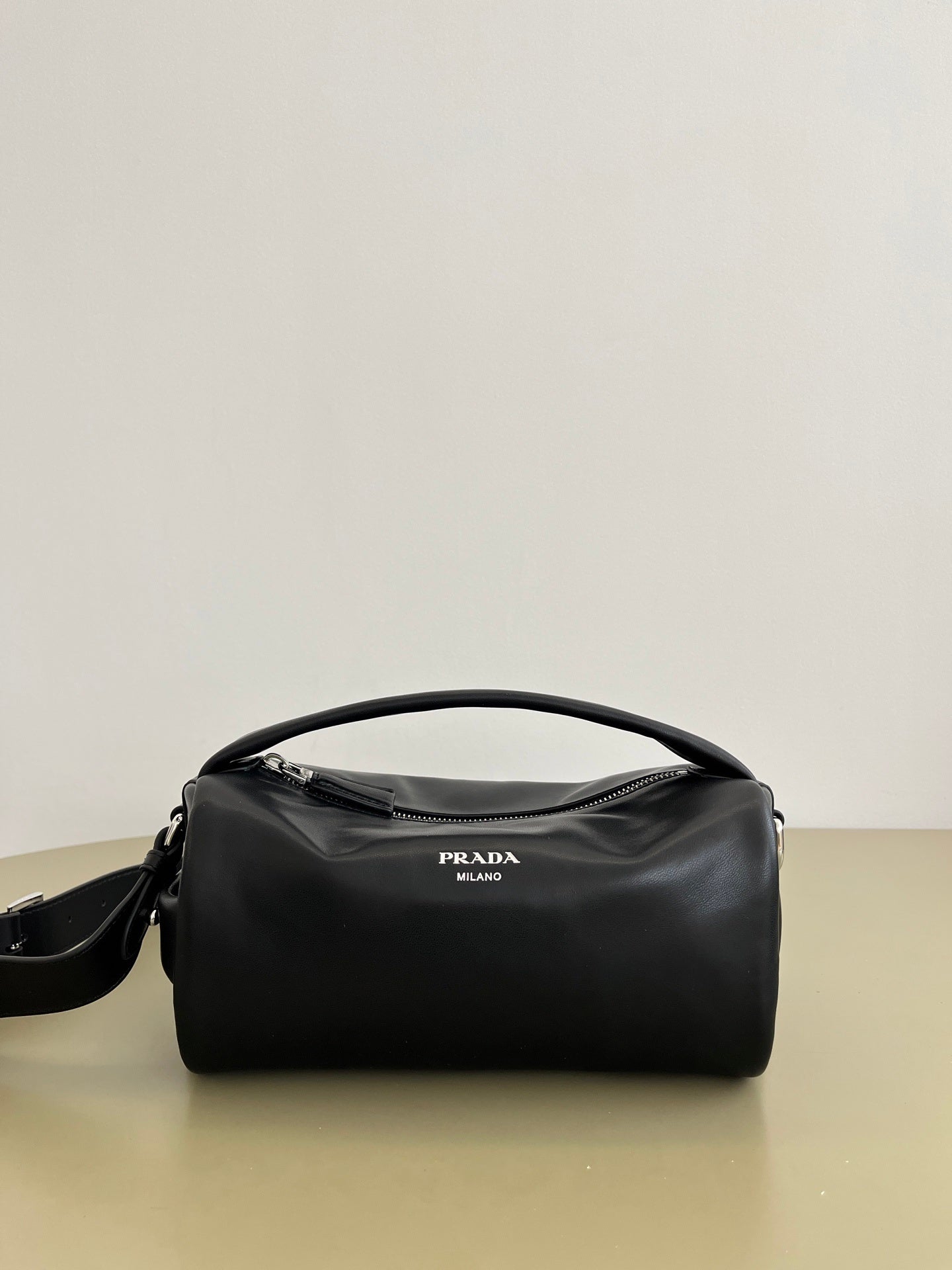 Prada leather shoulder bag