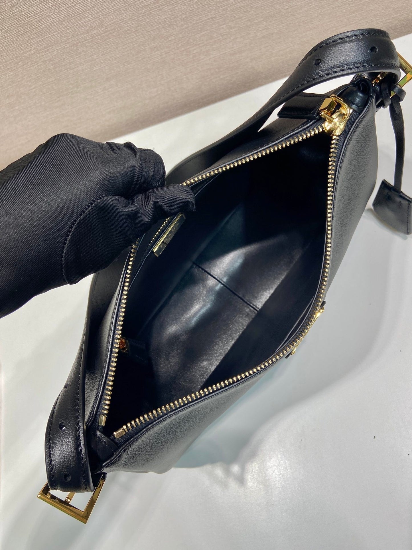 Prada Aimee medium leather shoulder bag