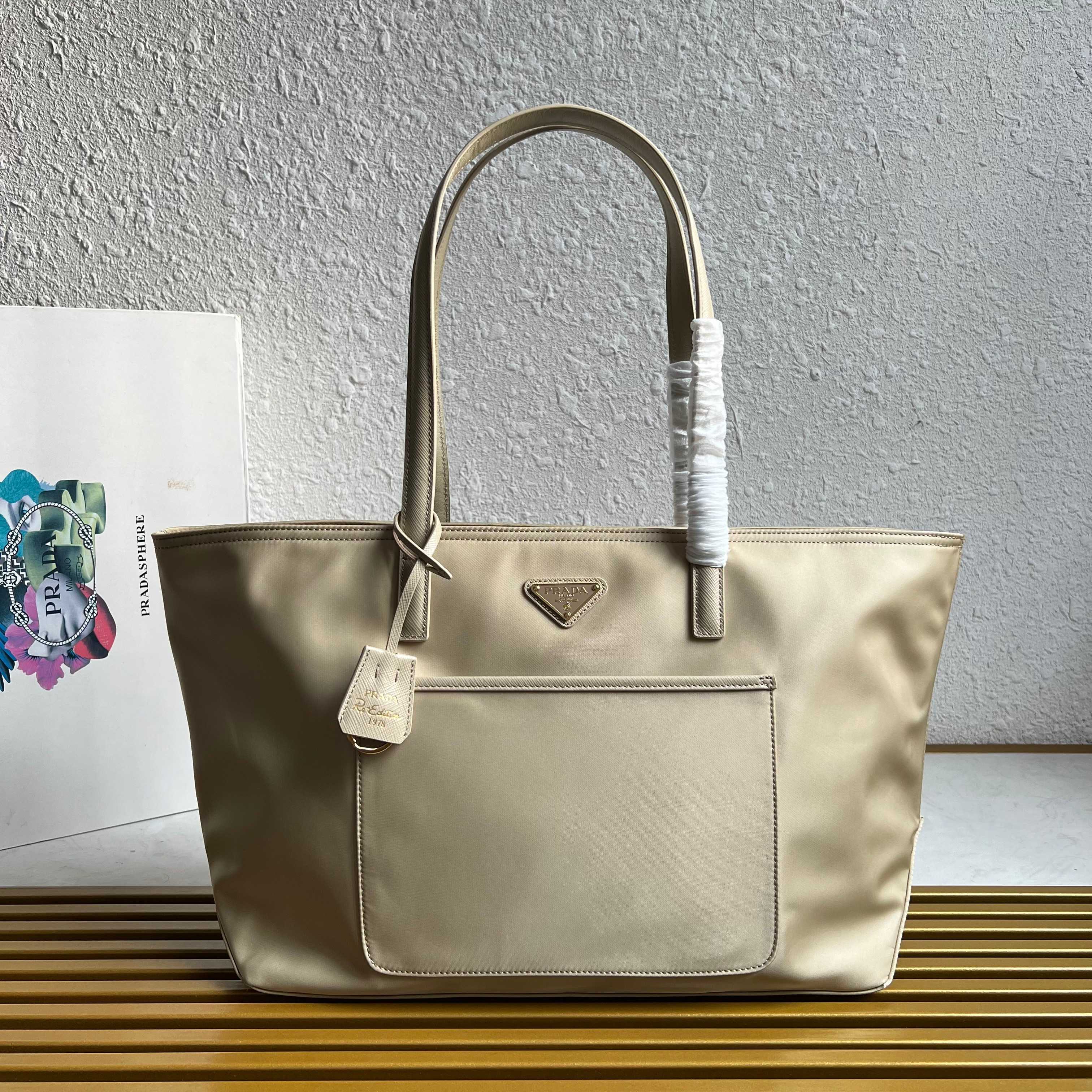 Prada Re-Edition 1978 medium Re-Nylon and Saffiano leather tote bag