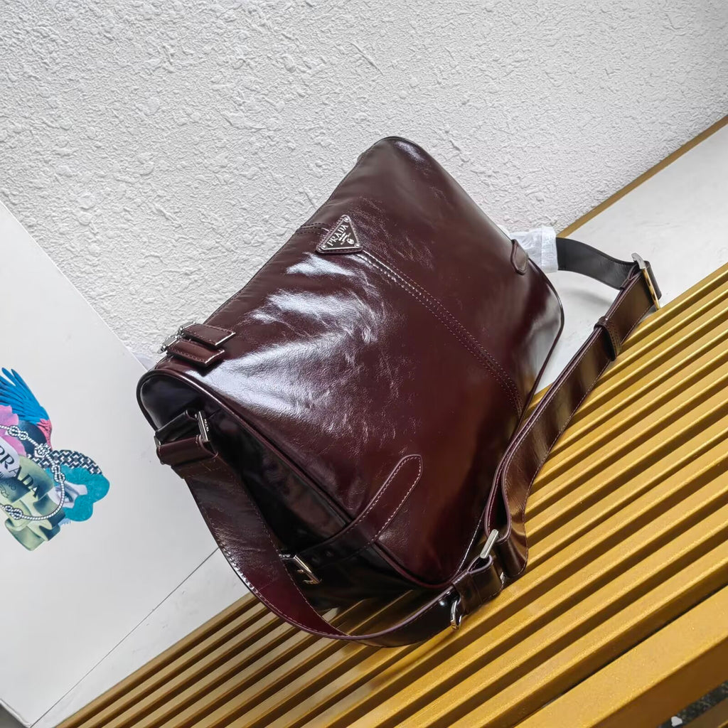 Prada leather shoulder bag