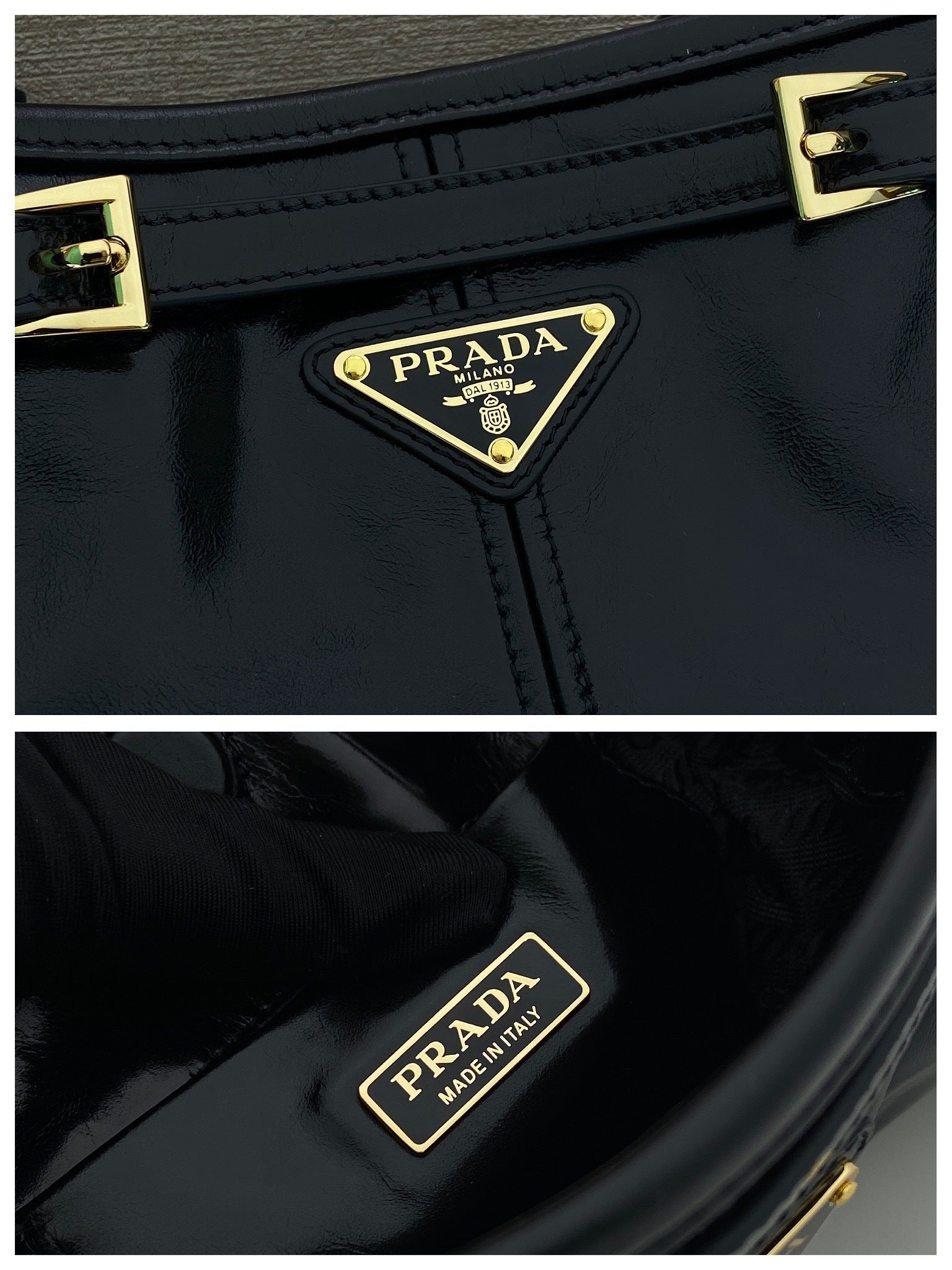 Prada Bonnie leather mini shoulder bag