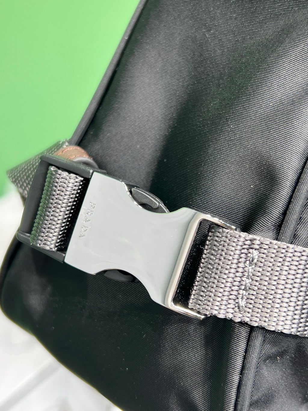 Prada Speedrock Re-Nylon and leather shoulder bag