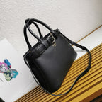 Prada Buckle small leather handbag with belt