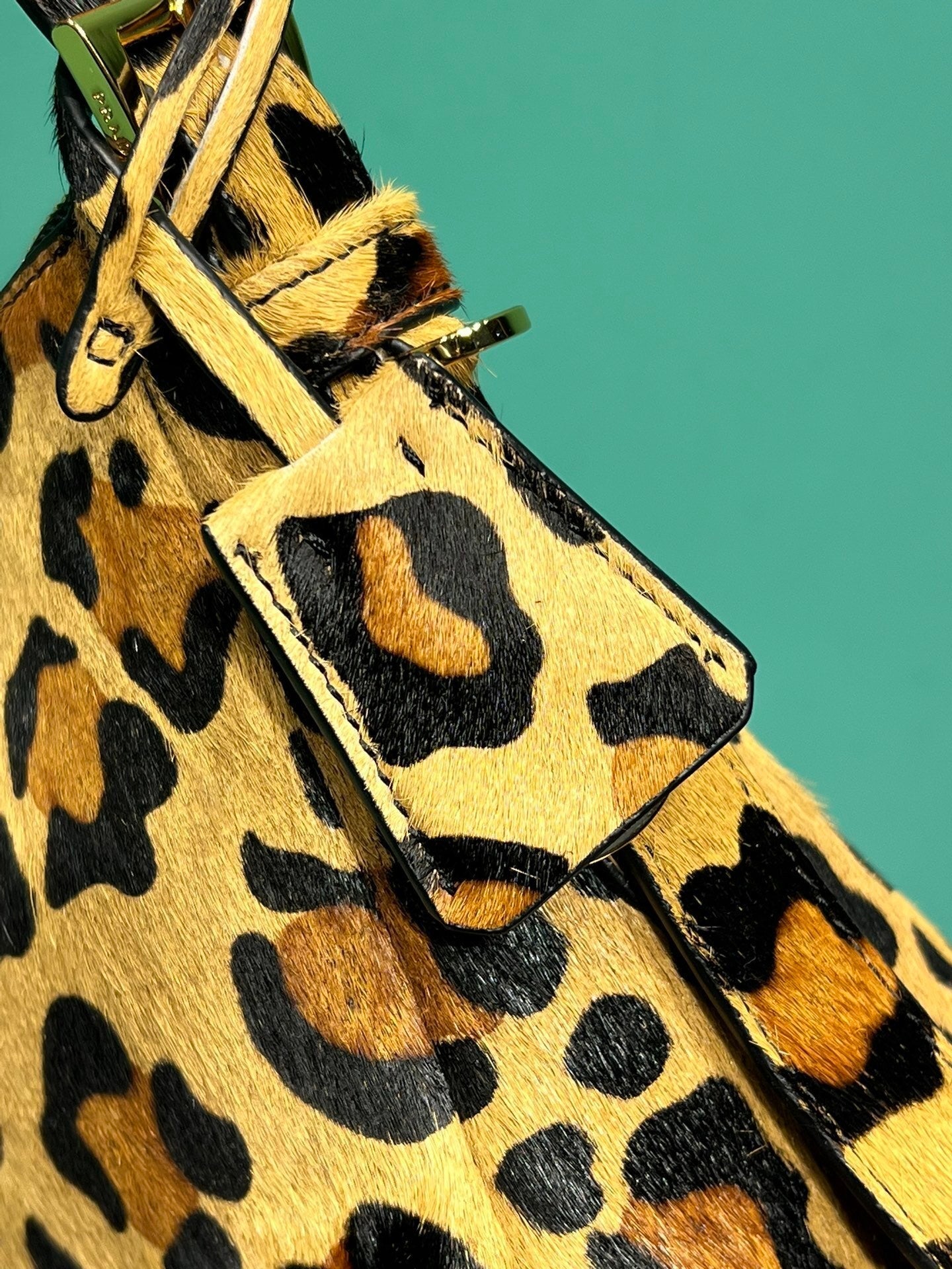 Prada Aimee medium printed leather shoulder bag