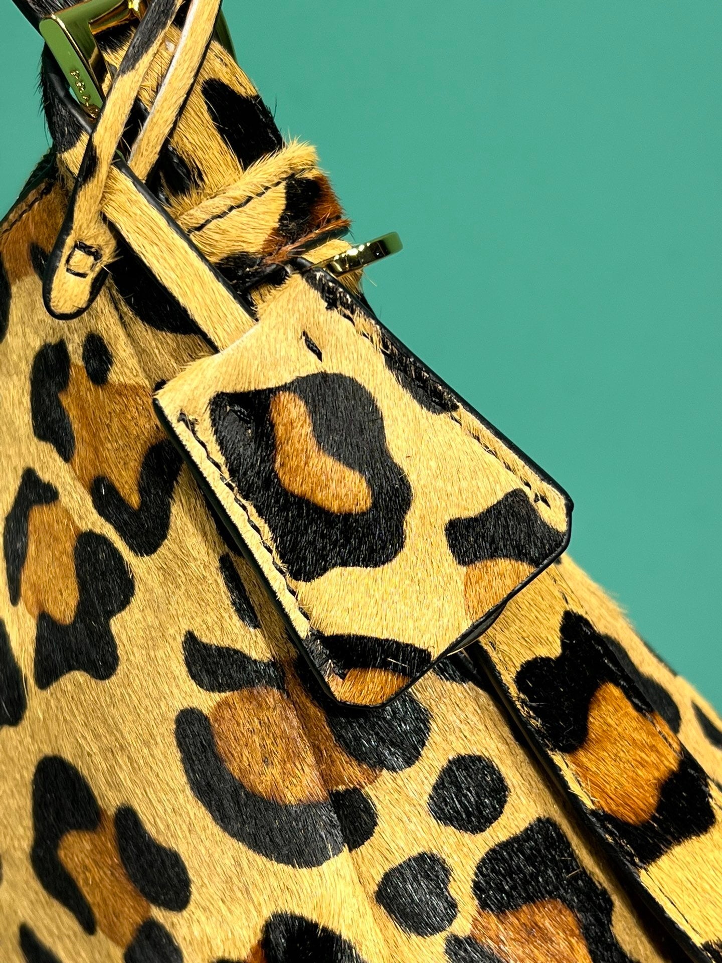 Prada Aimee medium printed leather shoulder bag