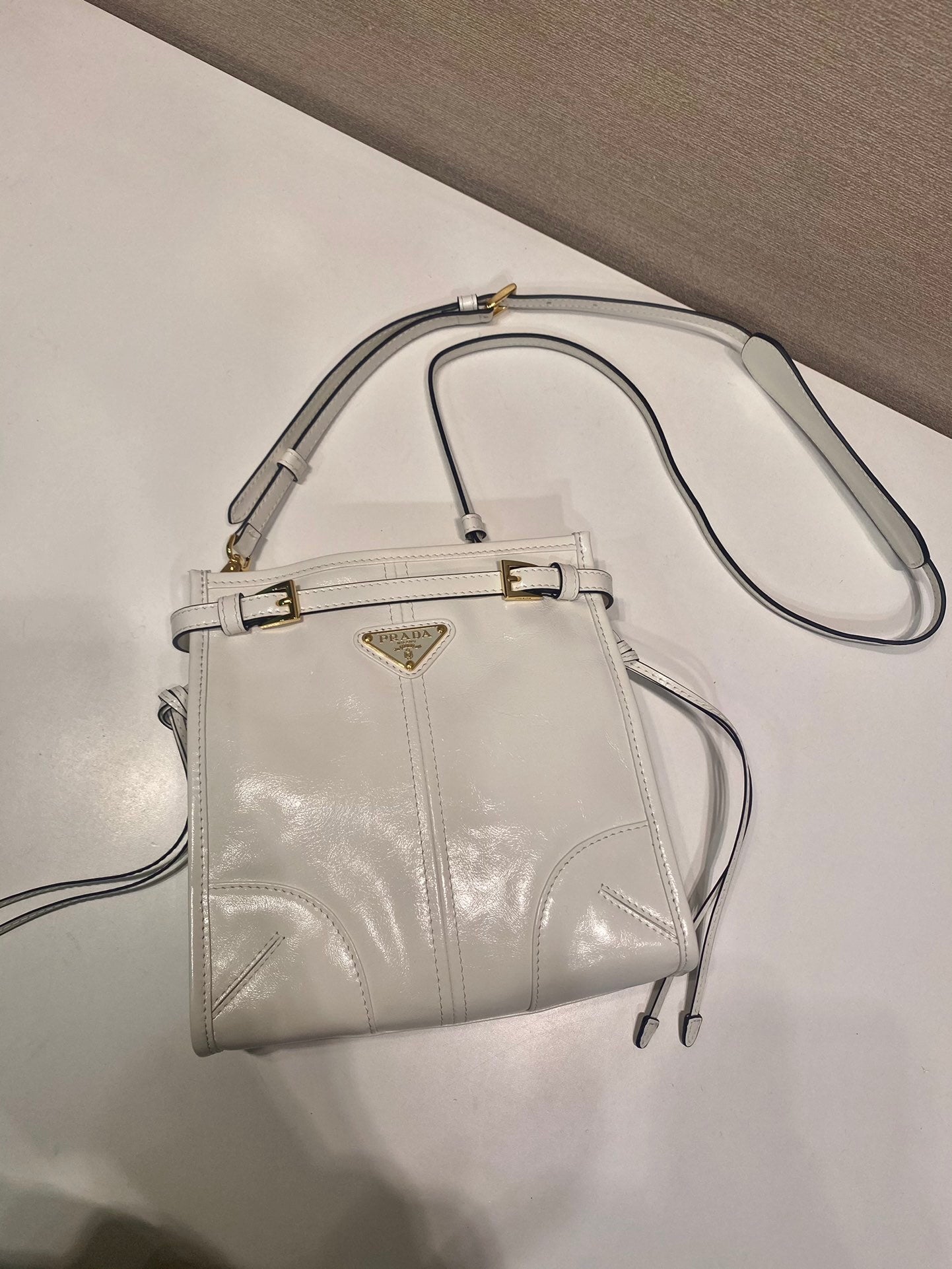 Prada Bonnie leather mini shoulder bag
