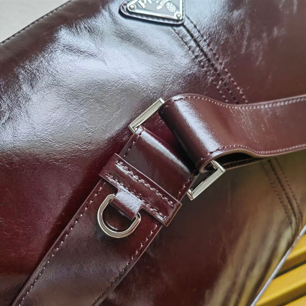 Prada leather shoulder bag