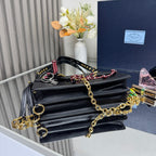 Prada Soft Sound small leather shoulder bag with charms