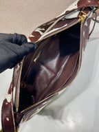 Prada Aimèe medium printed leather shoulder bag