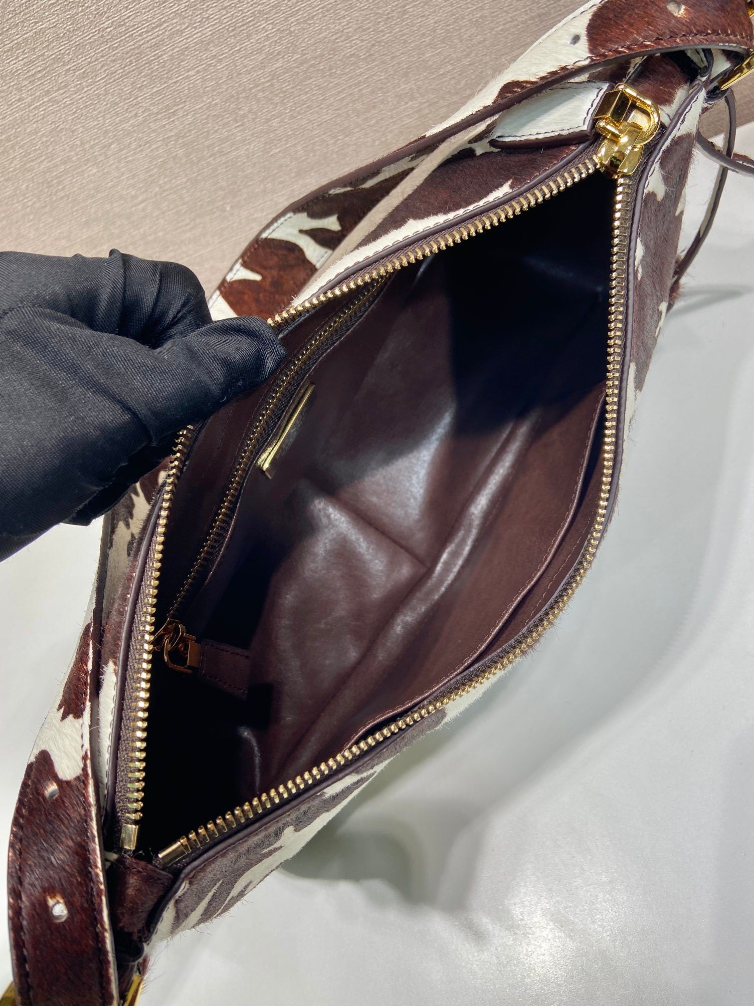 Prada Aimèe medium printed leather shoulder bag