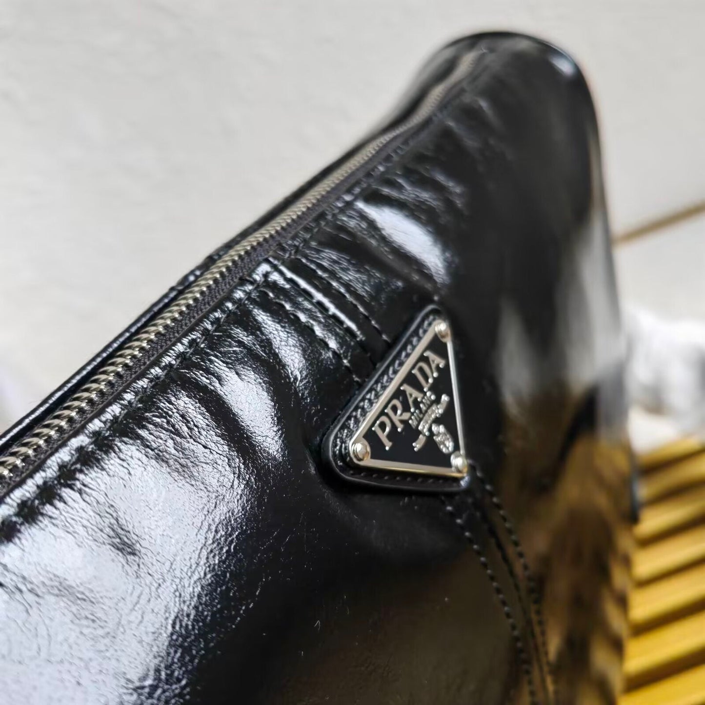 Prada leather shoulder bag