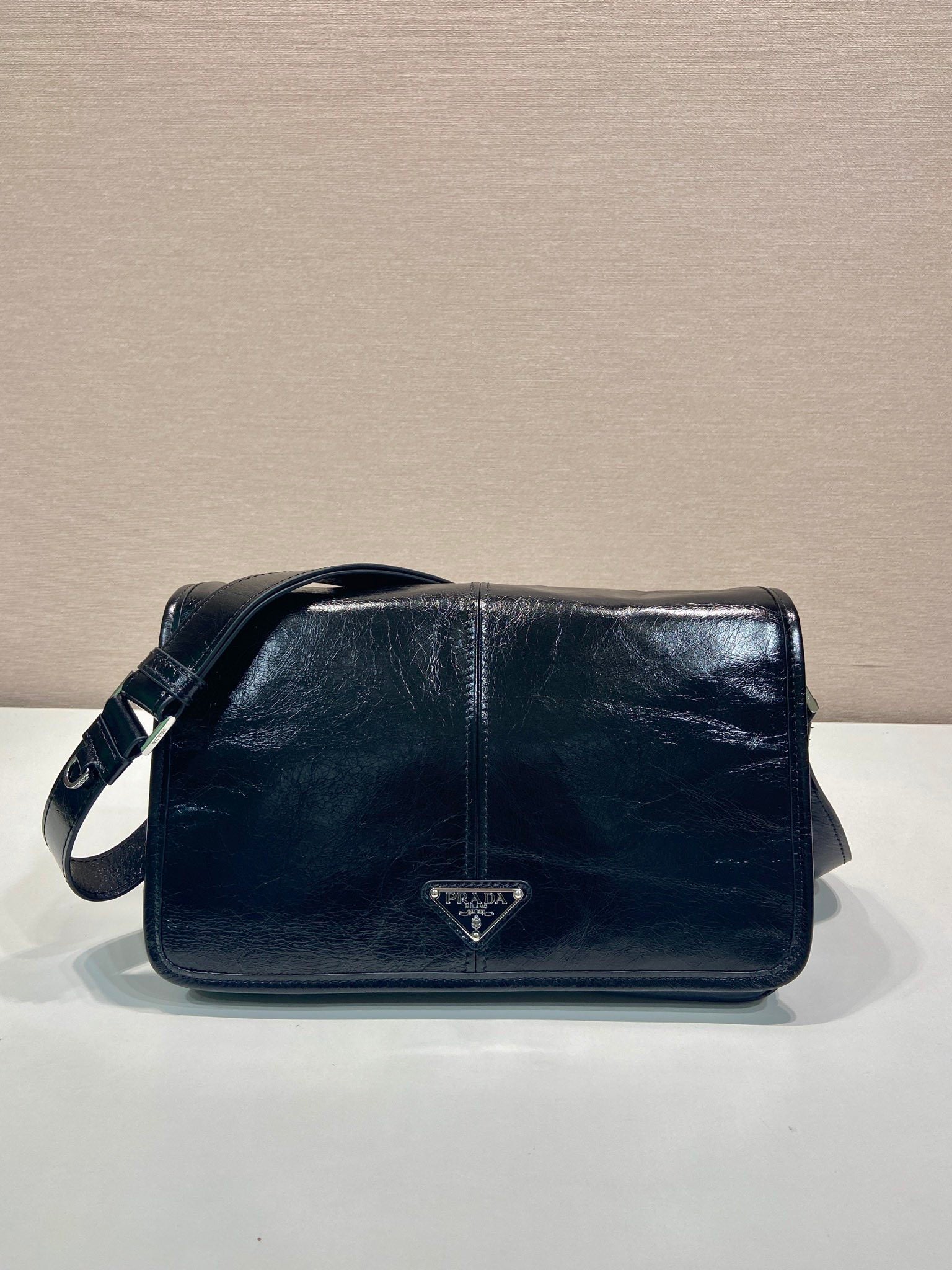 Prada leather shoulder bag
