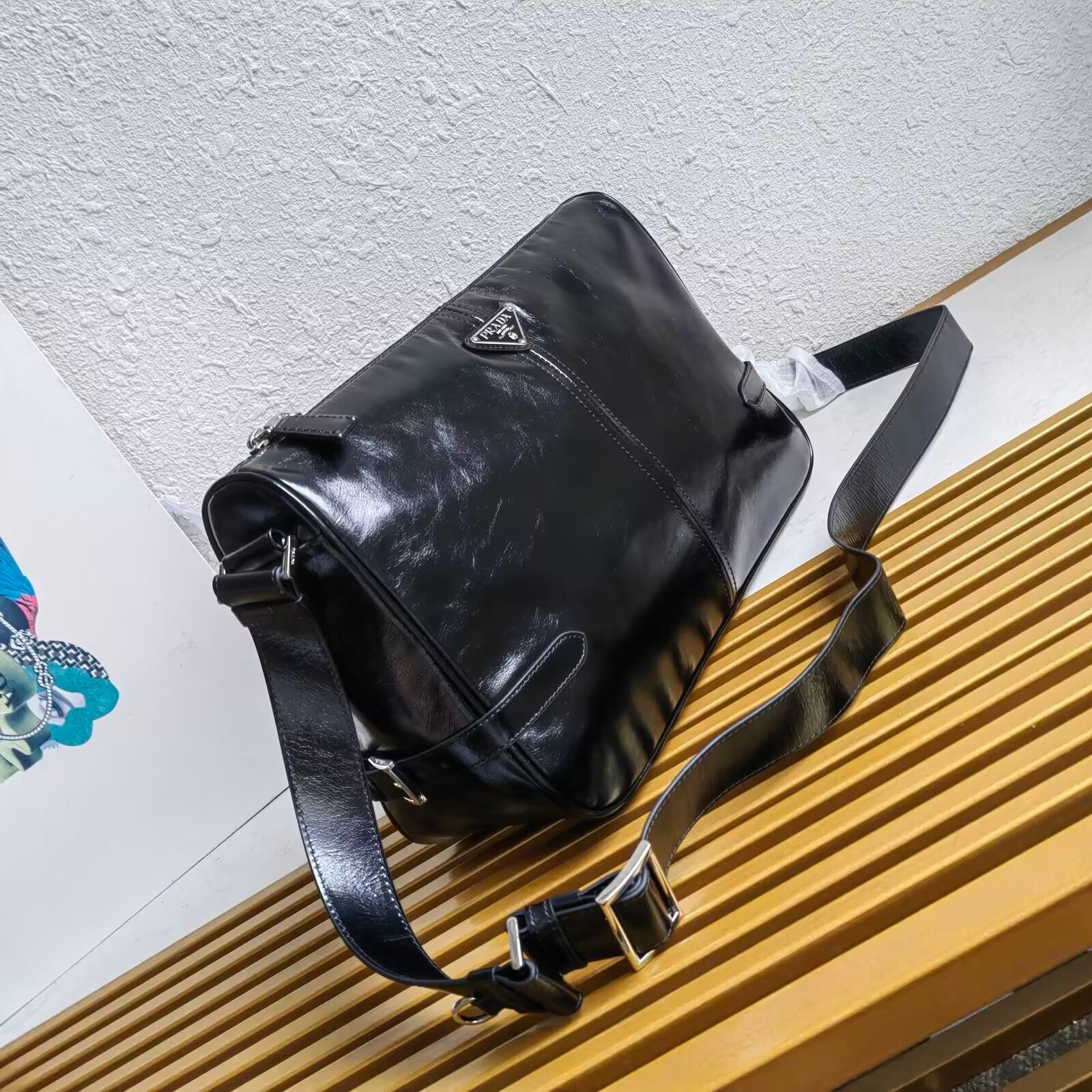 Prada leather shoulder bag