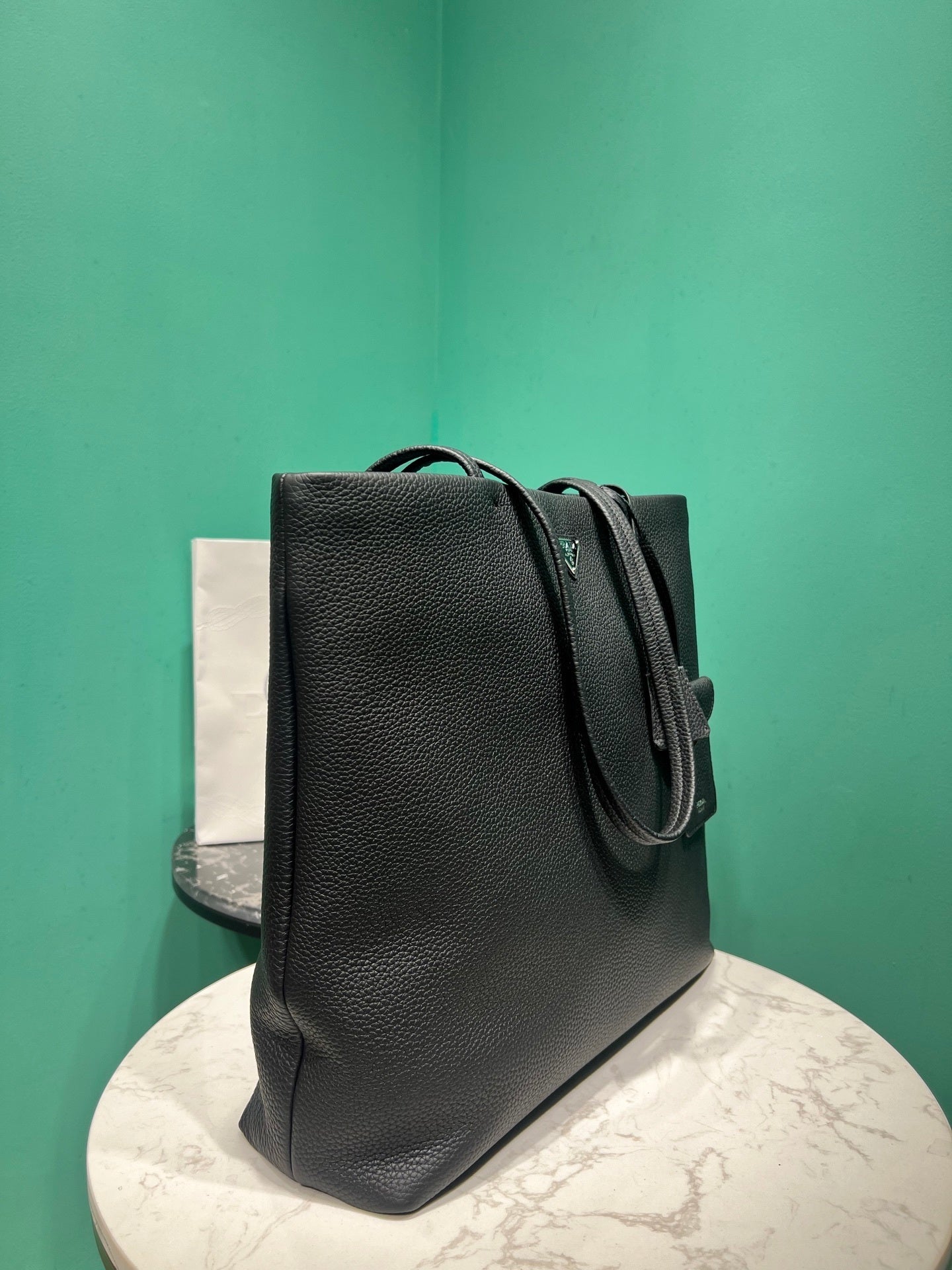 Prada leather tote bag