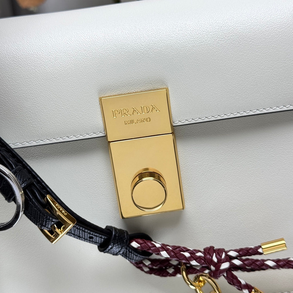 Prada Soft Sound small leather shoulder bag with charms