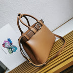 Prada Buckle small leather handbag with belt
