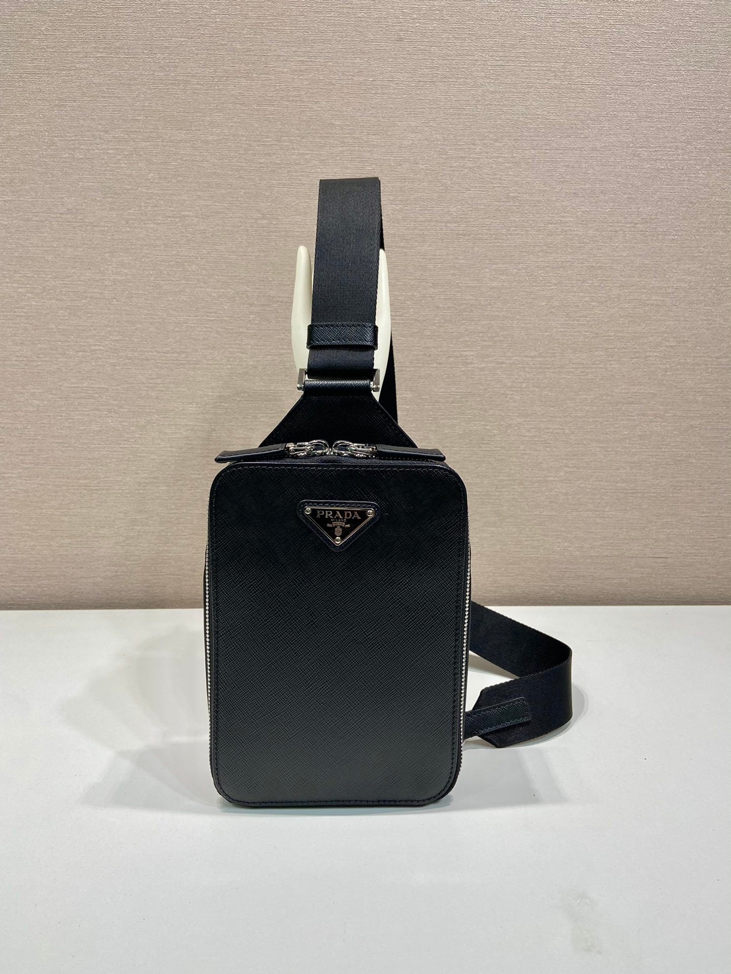 Prada Brique Saffiano leather bag