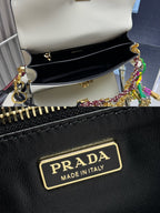 Prada Soft Sound small leather shoulder bag with charms