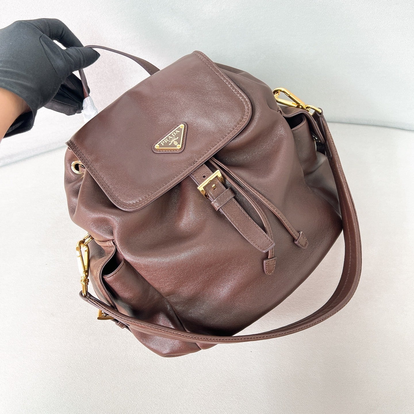 Prada Explore medium nappa leather backpack
